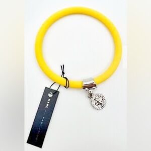 Marc Jacobs Yellow Bracelet with Silver Charm